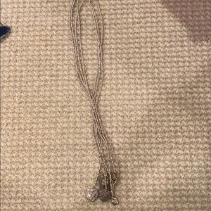 Silver statement necklace